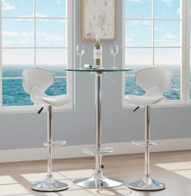 Powell® Beldon 3-Piece White Adjustable Pub Set-2