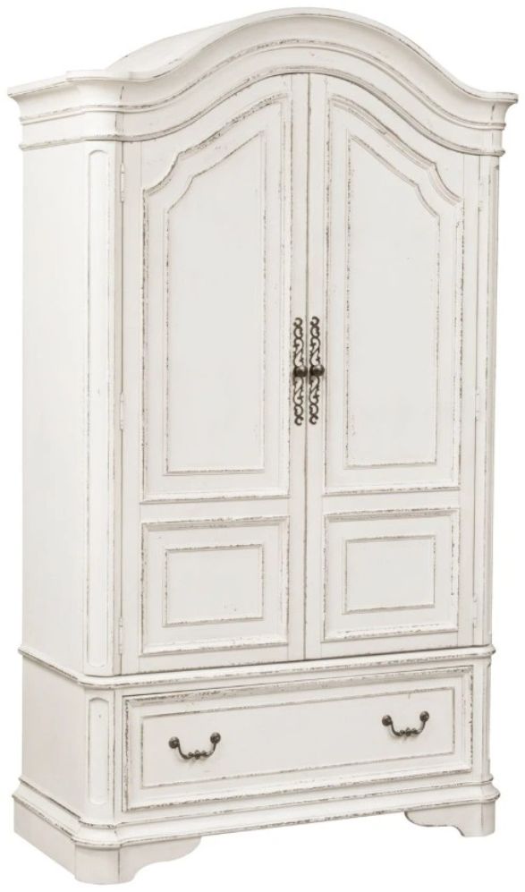Liberty Furniture Magnolia Manor Antique White Armoire-0