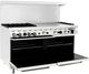 Atosa® CookRite 60'' Stainless Steel Pro Style Dual Fuel Range-1