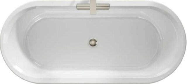 KOHLER® Volute® Black 70.88" x 30.38" Freestanding Bath with Shroud-2