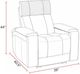 Parker House® Phoenix 3-Piece Autumn Black Leather Power Reclining Theater Seating P3-1