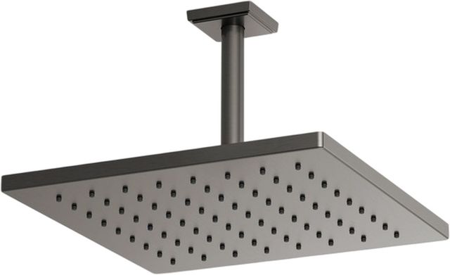 Brizo Essential™ Brilliance® Luxe Steel® 12" Linear Square Single-Function Raincan Shower Head-1