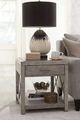 Hammary® West End Bluestone Rectangular End Table with Brown Base-1