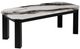 Global Furniture USA T06 White Top Coffee Table with Black Base-0