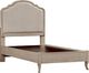 aspenhome® Provence Linen Youth Twin Upholstered Panel Bed-2