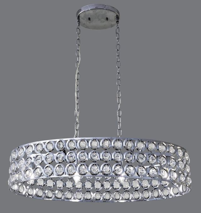 YHD Anabella Chrome 4-Light Chandelier-1