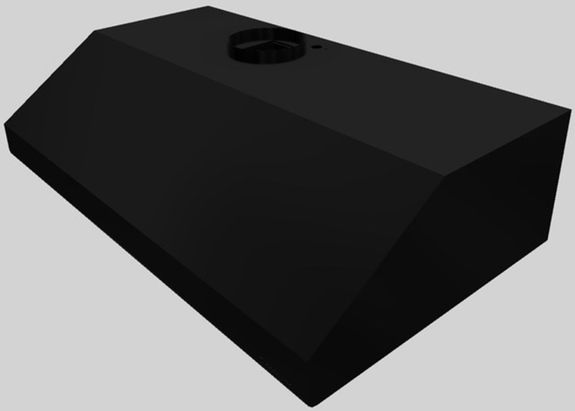 Vent-A-Hood® 36" Black Under Cabinet Range Hood-1