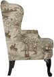 Best® Home Furnishings Customizable Sylvia Dark Walnut 31'' Wing Back Chair-2