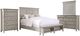 Liberty Furniture Ivy Hollow 4-Piece Dusty Taupe/Weathered Linen King Storage Panel Bed Set-0