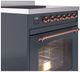 Ilve® Nostalgie II Series 30" Blue Grey Pro Style Induction Range-4