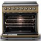 Viking® 5 Series 36" Golden Hour Pro Style Induction Range with Polished Chrome Trim-1
