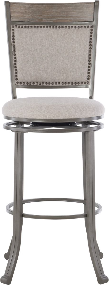 Powell® Franklin Champagne/Pewter Bar Stool-2