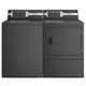 Huebsch® Matte Black Top Load Washer & Electric Dryer Laundry Pair-0