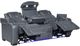 Homelegance® Apex Blue Double Power Reclining Sofa with Center Drop-Down Cup Holders-3