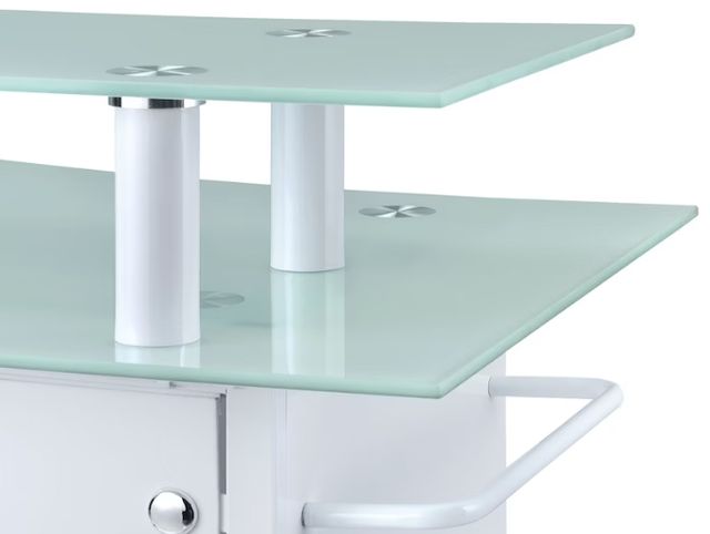 Elements International Valentina White Bar Table-4
