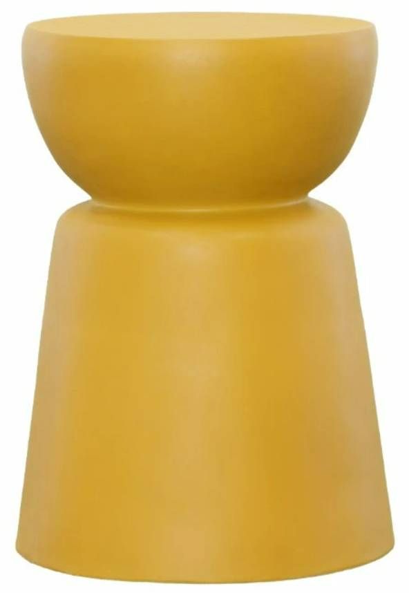 Dovetail Furniture Ashlynn Yellow Concrete Outdoor Side Table-0