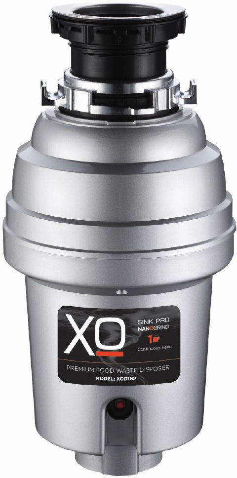 XO 1 HP Continuous Feed Stainless Steel Garbage Disposer-0