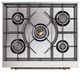 Ilve® Nostalgie II Noblesse 30" Custom RAL Color Pro Style Dual Fuel Range with Brass Trim-4
