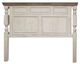 International Furniture Direct Stone White Eastern King Panel Bed-3
