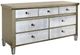 Stylecraft Vanessa Beige/Silver Drawer Cabinet-0