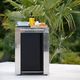ENO Felix Stainless and Black 24" Outdoor Modular Side Table-2