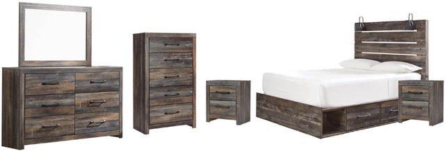 Signature Design by Ashley® Drystan 6-Piece Multi Queen Panel Bed Set-0