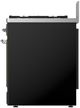 Ilve® Majestic III 30" Glossy Black Pro Style Dual Fuel Liquid Propane Range with Triple Glass Door and Chrome Trim-3