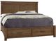 Artisan & Post by Vaughan-Bassett Cool Rustic Amber King Storage Panel Mansion Bed-0