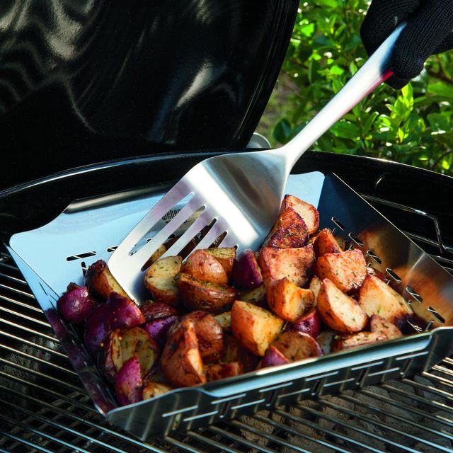 Weber® Stainless Steel Deluxe Grilling Basket-2