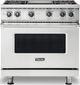Viking® 5 Series 36" Stainless Steel Pro Style Natural Gas Range-0