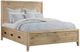 Intercon Norwich Antique Oak Queen Panel Storage Bed-0