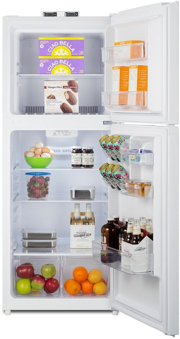 Summit® 24" 10.1 Cu. Ft. White Counter Depth Top Freezer Refrigerator-2