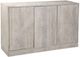 Basset Mirror Bali White Wash Server-0