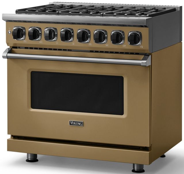 Viking® 7 Series 36" Golden Hour Pro Style Dual Fuel Range-3