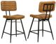 Coaster® Partridge 2-Piece Black/Camel Leather Counter Stool-0