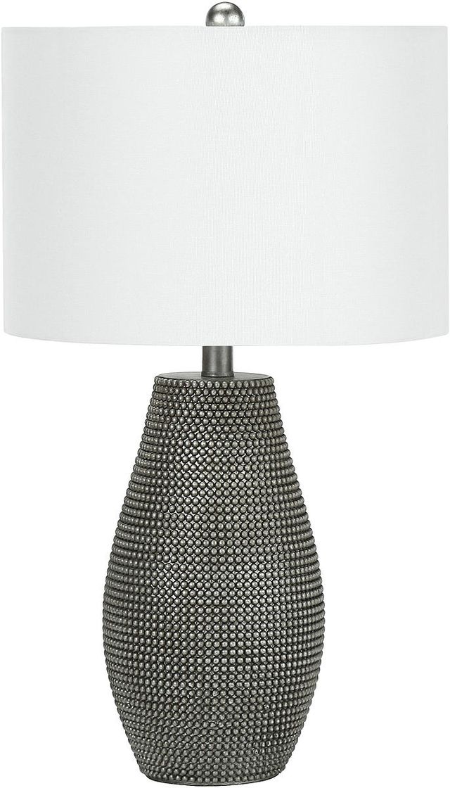 Monarch Specialties Inc. 24"H Grey Resin Table Lamp-0