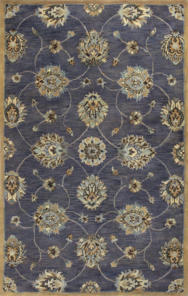 KAS Rugs Syriana Midnight Kashan 5'x8' Rug-0