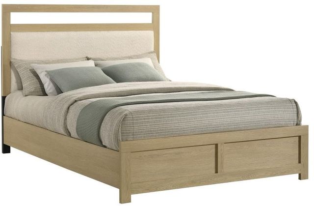 Coaster® Hendricks Light Oak Queen Panel Platform Bed-3