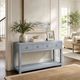 Crestview Skylar Blue Console Table-1