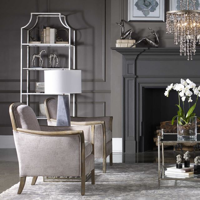 Uttermost® Aurelie Silver Leaf Etagere-1
