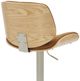 Armen Living Brock 2-Piece Camel/Ivory/Oak Barstool Set-5
