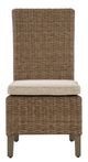 Signature Design by Ashley® Laguna Heights Beige Rattan Outdoor Side Chair-2