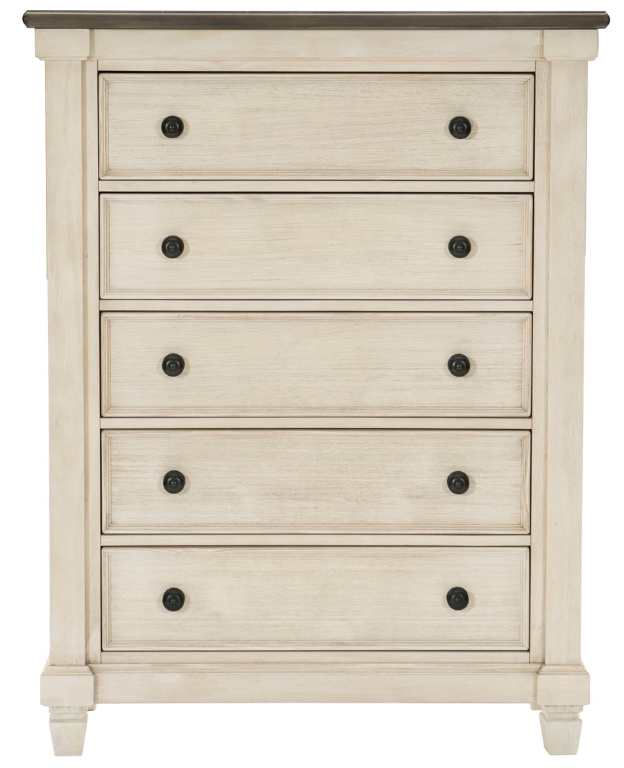 Homelegance® Weaver Antique White/Rosy Brown Chest-2