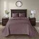 Olliix by Madison Park Purple Queen Quebec Reversible Bedspread Set-3
