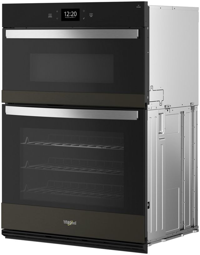 Whirlpool® 30" Black Stainless Steel Oven/Micro Combo Electric Wall Oven-1