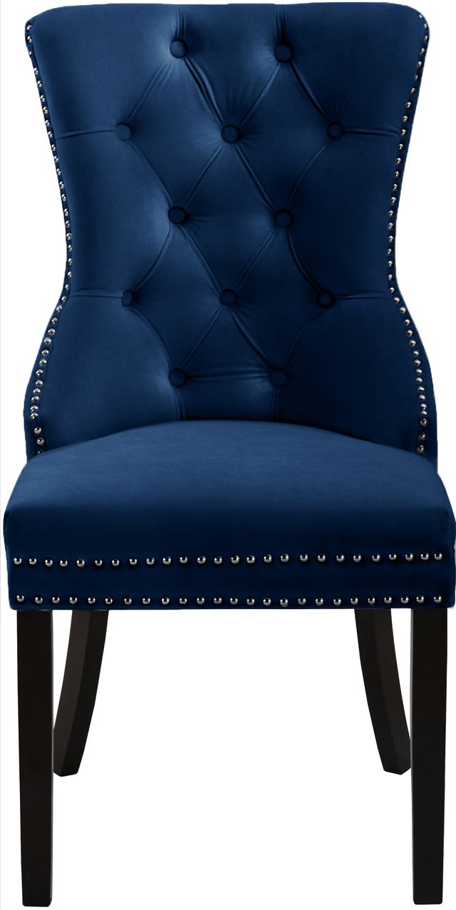 Meridian Furniture Nikki Navy Velvet Dining Chair-1
