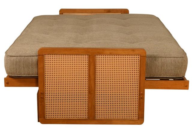 Kodiak Furniture Westport Honey Full Futon Frame with Storage-2