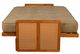Kodiak Furniture Westport Honey Full Futon Frame with Storage-2