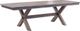 Urban Collections by Yutzy Woodworking Cross Trestle Wormy Maple Dining Table with 2 Leaves-0