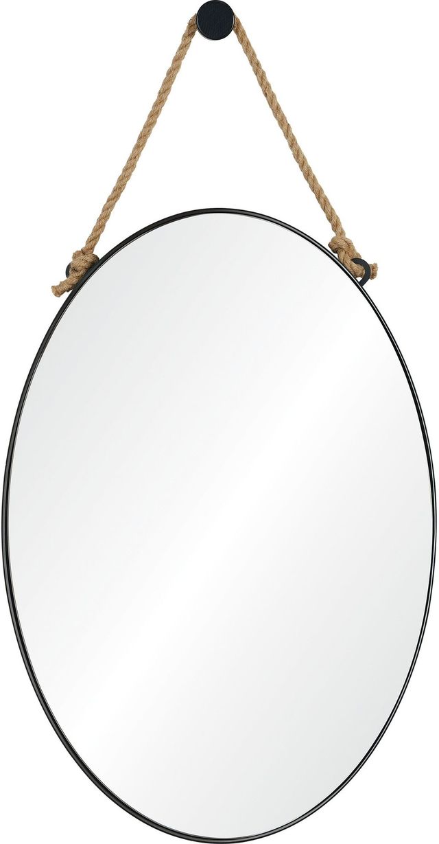 Renwil® Parbuckle Black Powder Coated Wall Mirror-0